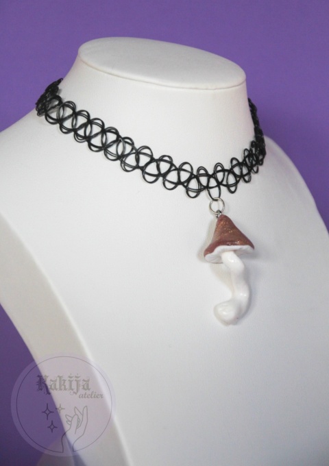 Choker z grzybem