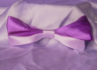 Spinka z kokardką fioletowo-liliowa